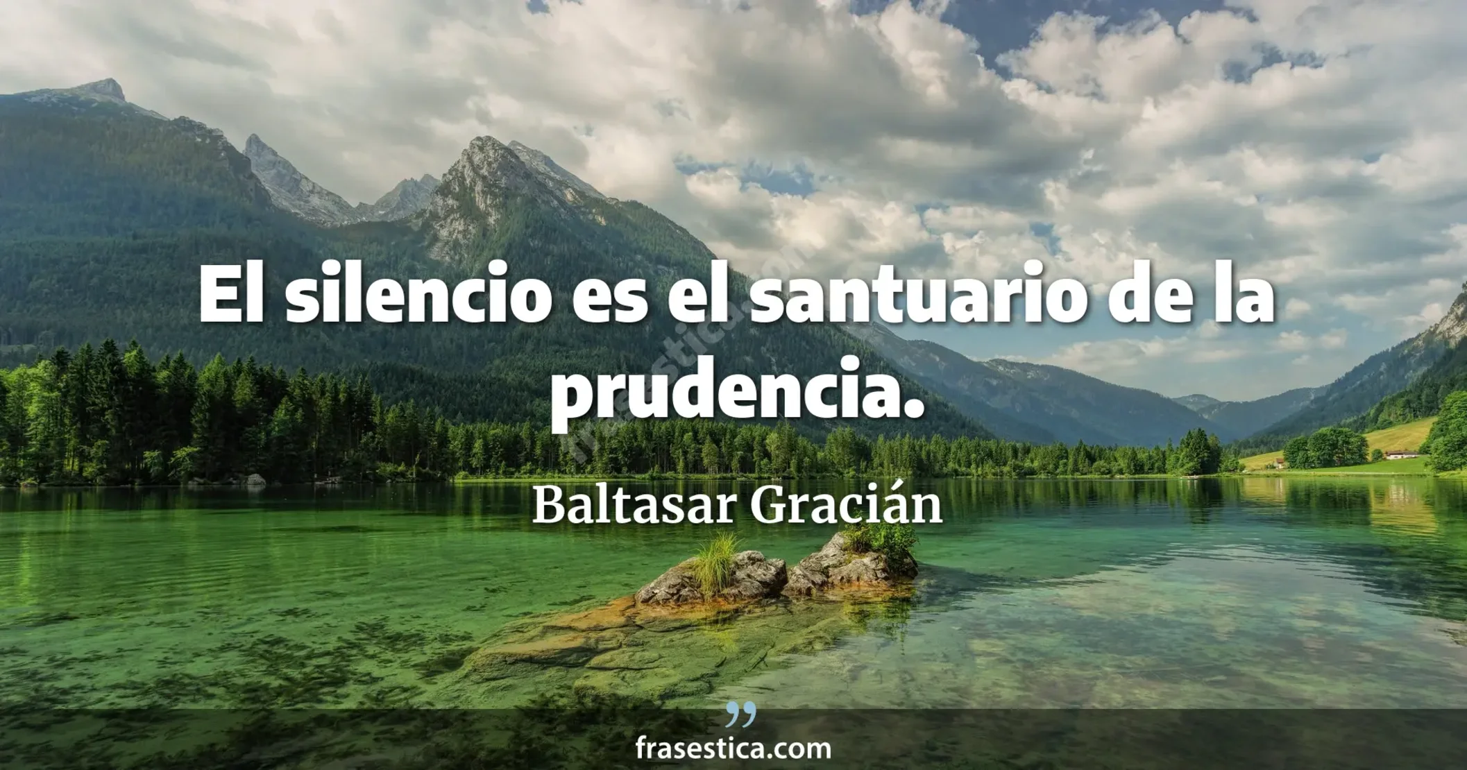 El silencio es el santuario de la prudencia. - Baltasar Gracián