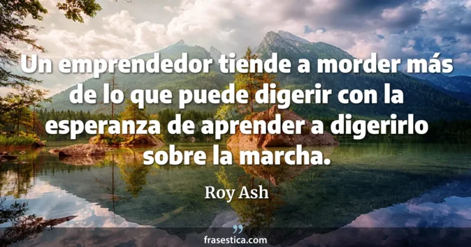 Cita de Roy Ash