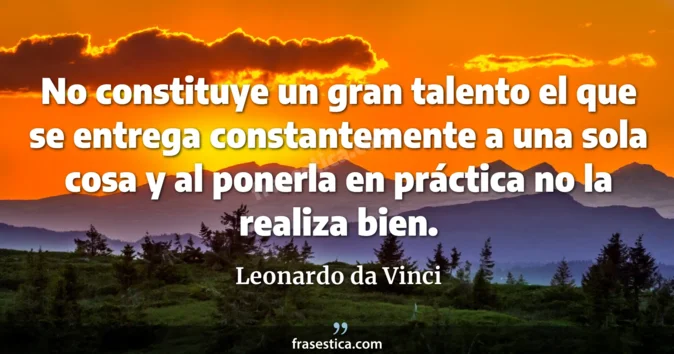 Cita de Leonardo da Vinci