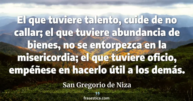 Cita de San Gregorio de Niza