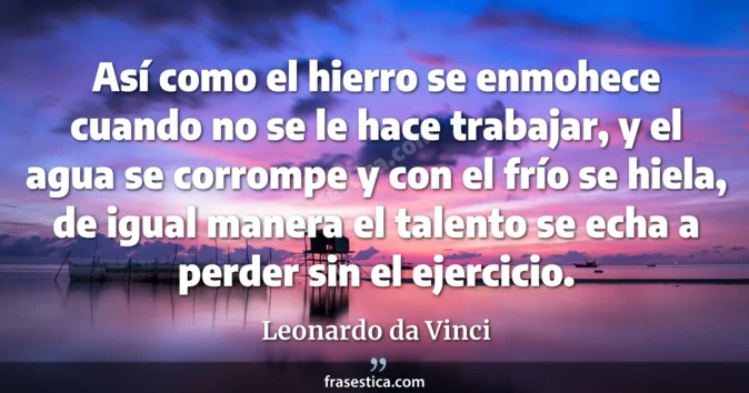 Cita de Leonardo da Vinci