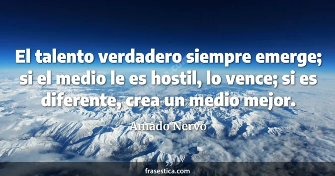 Cita de Amado Nervo