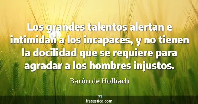 Cita de Barón de Holbach