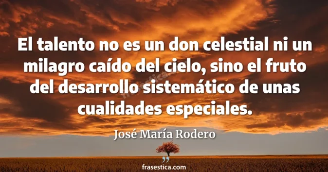 Cita de José María Rodero
