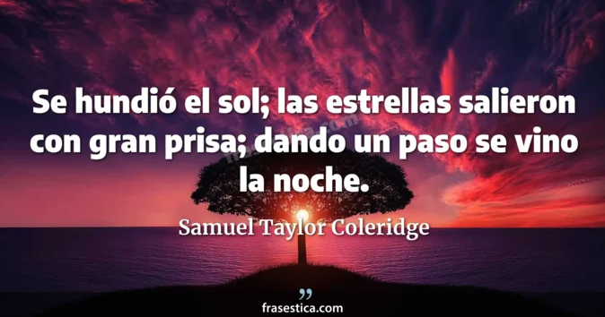 Cita de Samuel Taylor Coleridge
