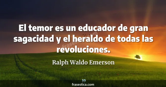 Cita de Ralph Waldo Emerson
