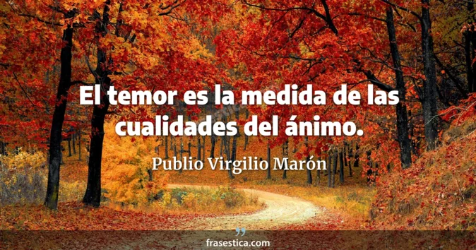 Cita de Publio Virgilio Marón