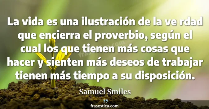Cita de Samuel Smiles