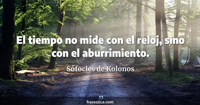 Cita de Sófocles de Kolonos