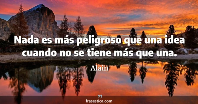 Cita de Alain
