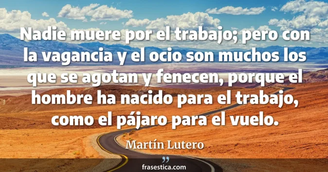 Cita de Martín Lutero
