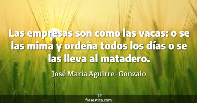 Cita de José María Aguirre-Gonzalo