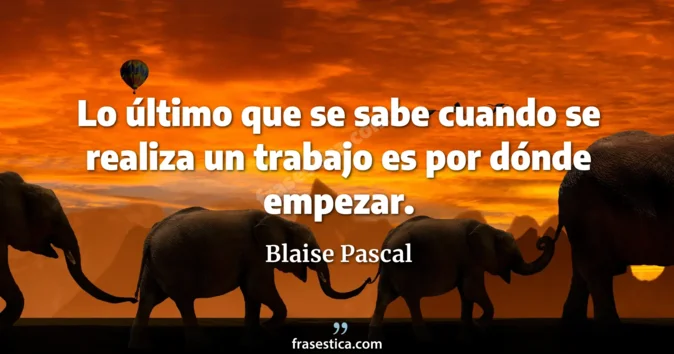 Cita de Blaise Pascal