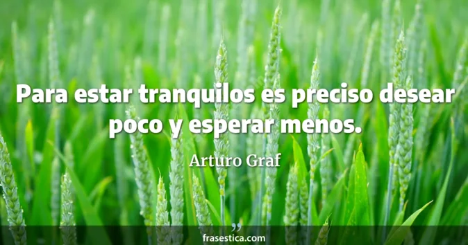 Cita de Arturo Graf