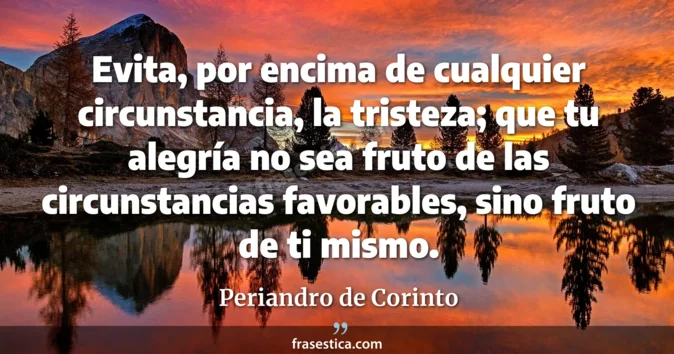 Cita de Periandro de Corinto
