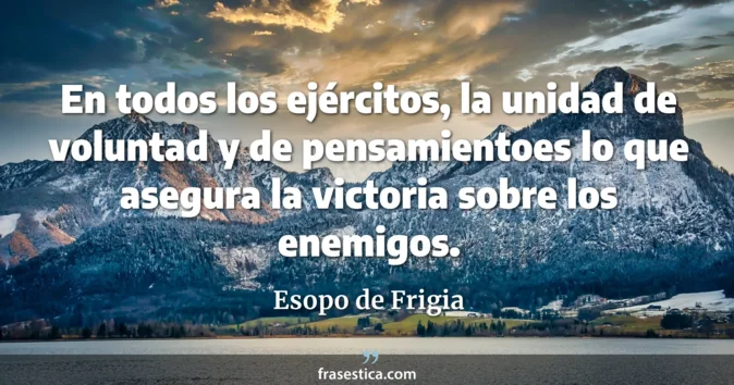 Cita de Esopo de Frigia