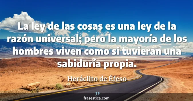 Cita de Heráclito de Éfeso