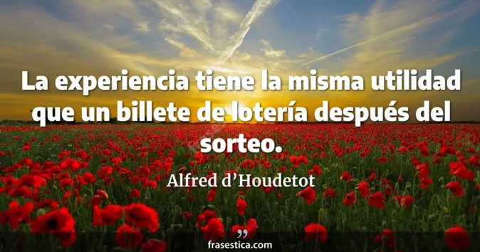 Cita de Alfred d’Houdetot