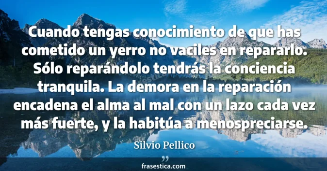 Cita de Silvio Pellico