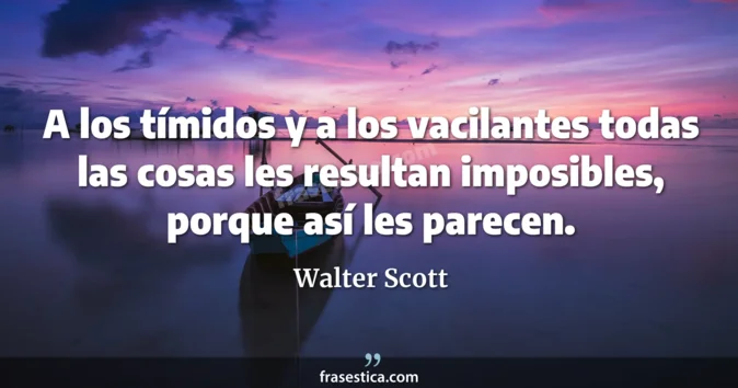 Cita de Walter Scott