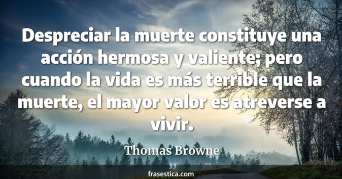 Cita de Thomas Browne