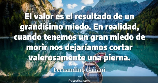 Cita de Fernandino Galiani