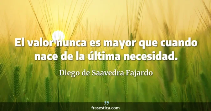 Cita de Diego de Saavedra Fajardo