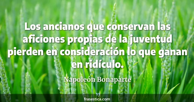 Cita de Napoleón Bonaparte