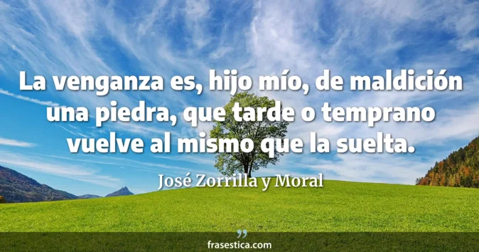 Cita de José Zorrilla y Moral