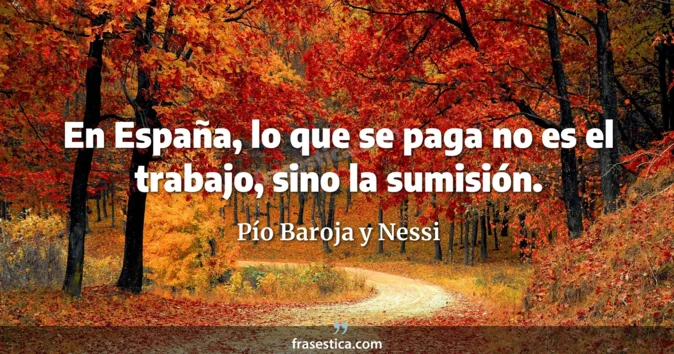 Cita de Pío Baroja y Nessi