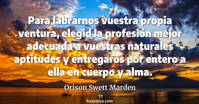 Cita de Orison Swett Marden