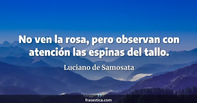 Cita de Luciano de Samosata