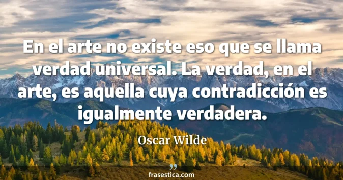 Cita de Oscar Wilde