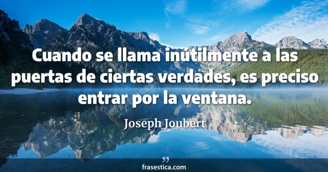 Cita de Joseph Joubert