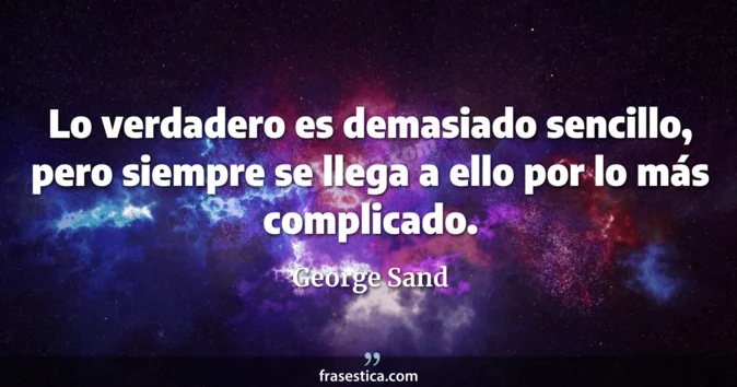 Cita de George Sand