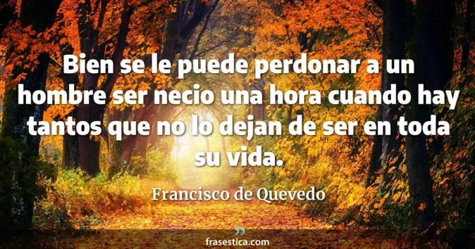 Cita de Francisco de Quevedo