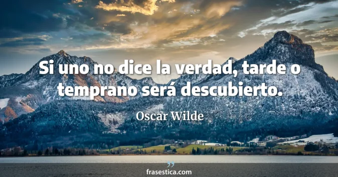 Cita de Oscar Wilde