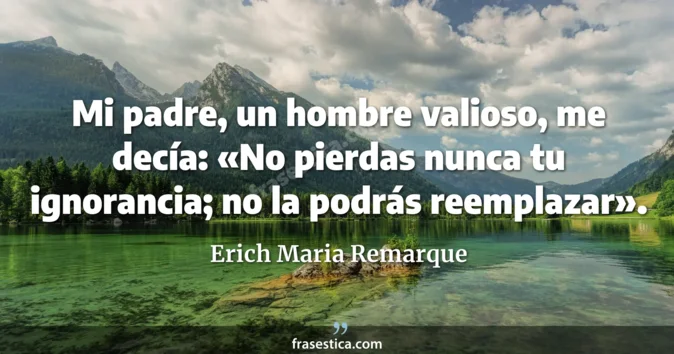 Cita de Erich Maria Remarque