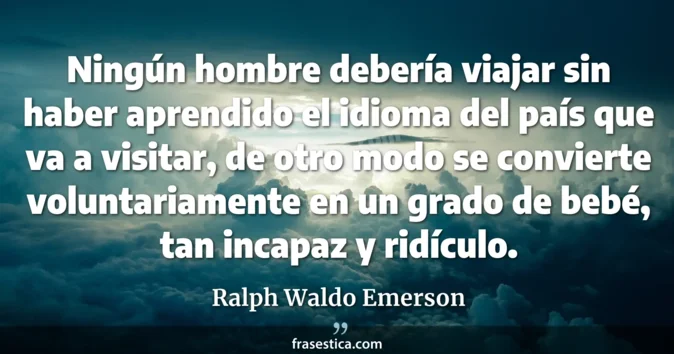 Cita de Ralph Waldo Emerson
