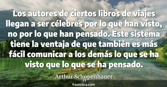 Cita de Arthur Schopenhauer