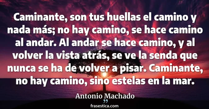 Cita de Antonio Machado