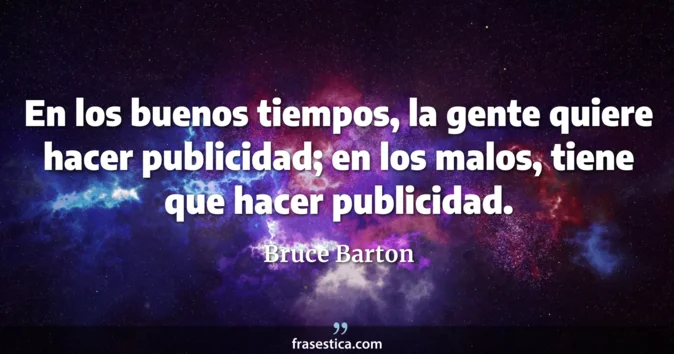 Cita de Bruce Barton