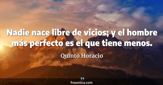 Cita de Quinto Horacio