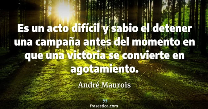 Cita de André Maurois