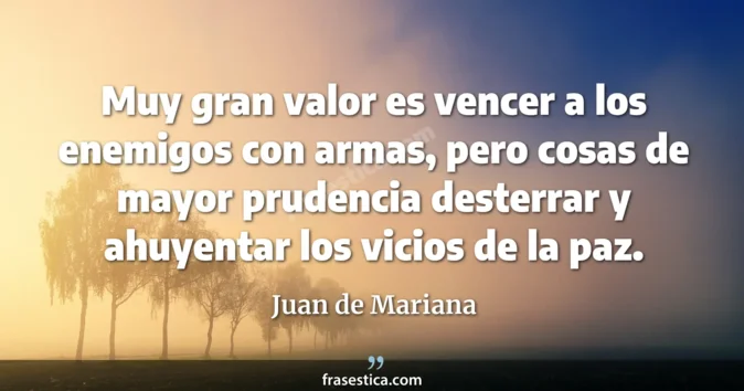 Cita de Juan de Mariana