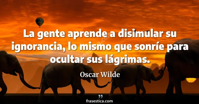 Cita de Oscar Wilde