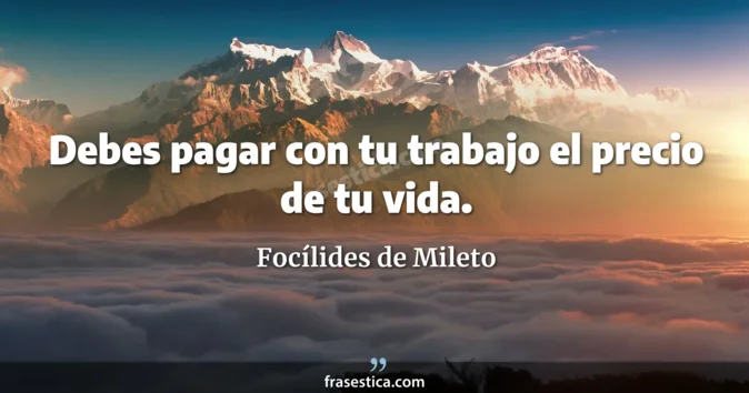 Cita de Focílides de Mileto