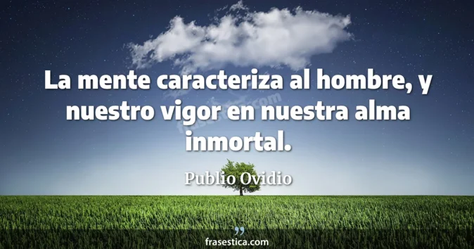 Cita de Publio Ovidio