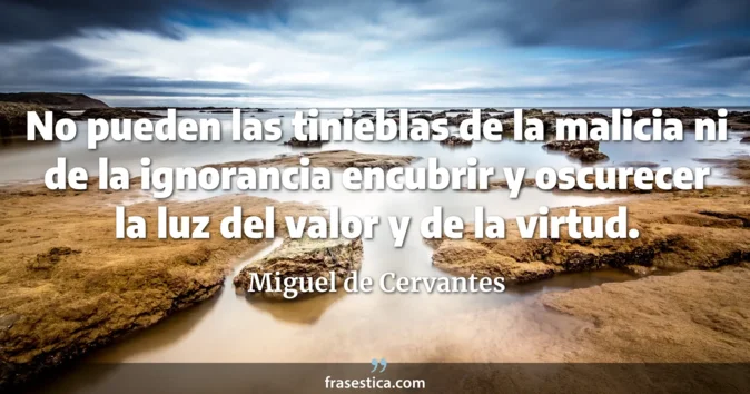 Cita de Miguel de Cervantes