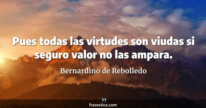 Cita de Bernardino de Rebolledo